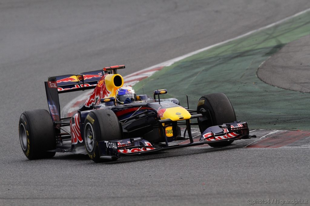 Barcelona Test Febbraio 2011, 19.02.2011- Sebastian Vettel (GER), Red Bull Racing, RB7 