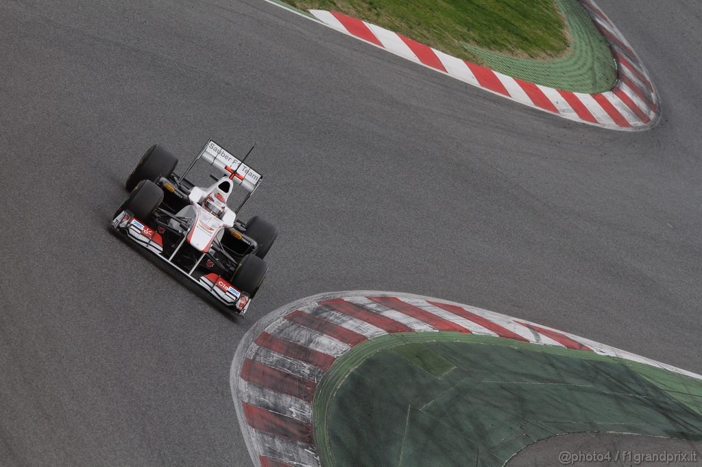 Barcelona Test Febbraio 2011, 19.02.2011- Kamui Kobayashi (JAP), Sauber F1 Team C30 