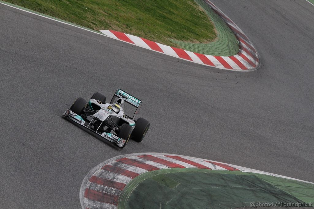 Barcelona Test Febbraio 2011, 19.02.2011- Nico Rosberg (GER), Mercedes GP Petronas F1 Team, MGP W02 