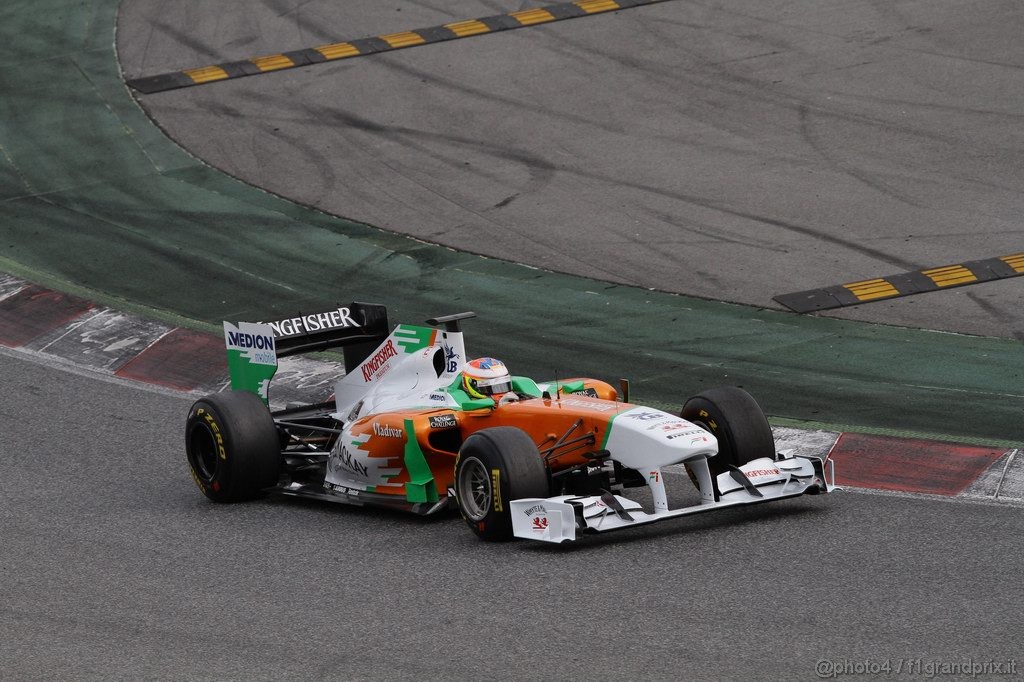 Barcelona Test Febbraio 2011, 19.02.2011- Paul di Resta (GBR) Force India VJM04 