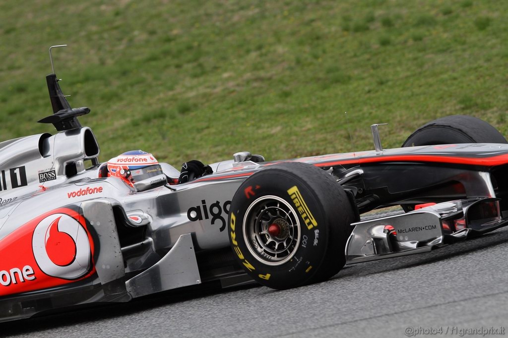 Barcelona Test Febbraio 2011, 19.02.2011- Jenson Button (GBR), McLaren  Mercedes, MP4-26 