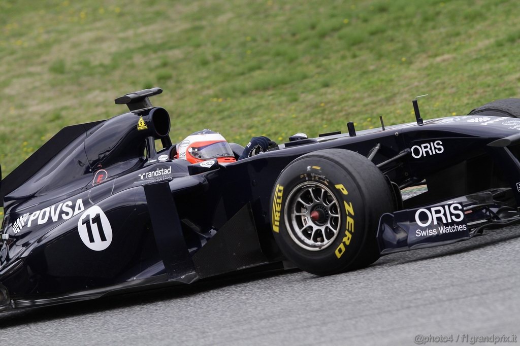 Barcelona Test Febbraio 2011, 19.02.2011- Rubens Barrichello (BRA), Williams FW33 