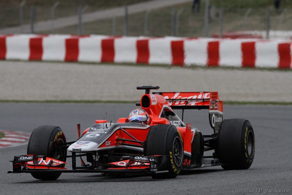 Barcelona Test Febbraio 2011, 19.02.2011- Timo Glock (GER), Marussia Virgin Racing VR-02 