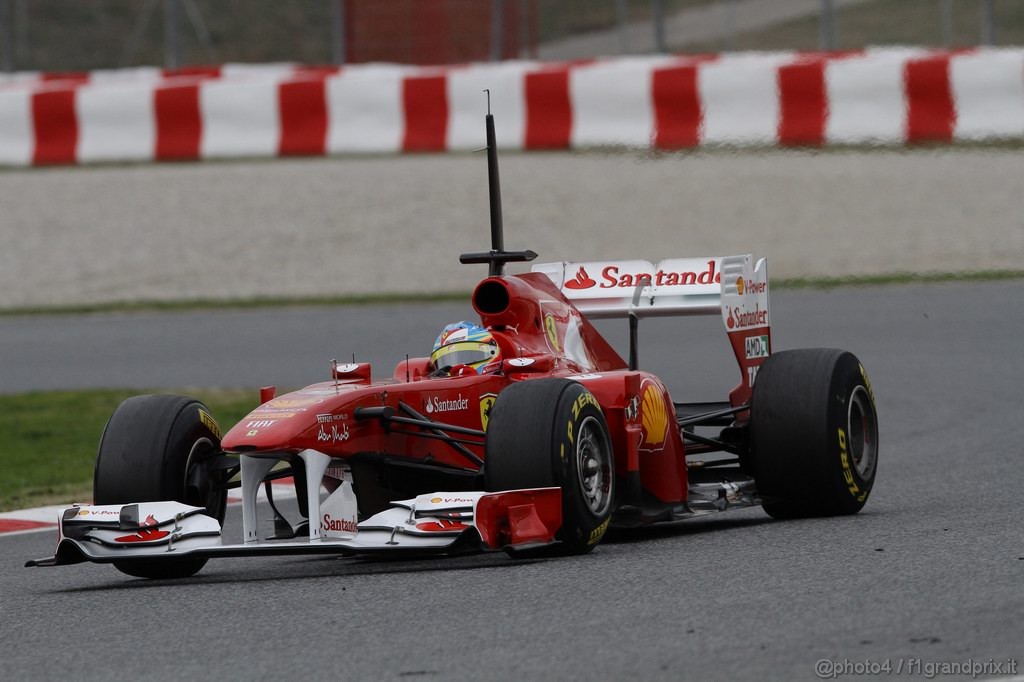 Barcelona Test Febbraio 2011, 19.02.2011- Fernando Alonso (ESP), Ferrari, F-150 Italia 