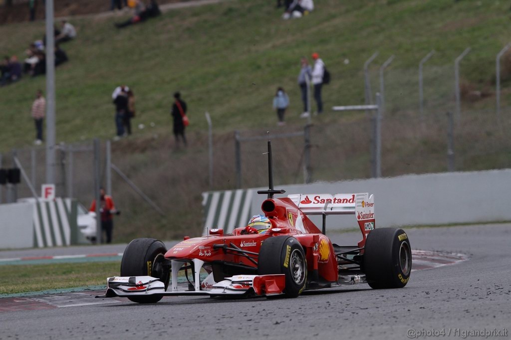 Barcelona Test Febbraio 2011, 19.02.2011- Fernando Alonso (ESP), Ferrari, F-150 Italia 