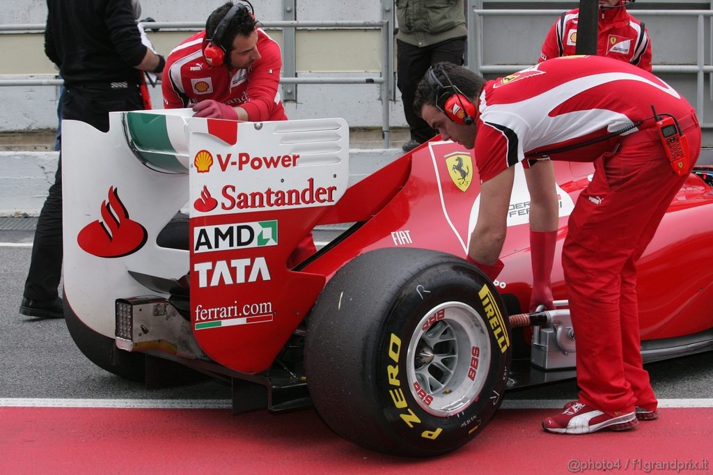 Barcelona Test Febbraio 2011, 19.02.2011- Fernando Alonso (ESP), Ferrari, F-150 Italia 