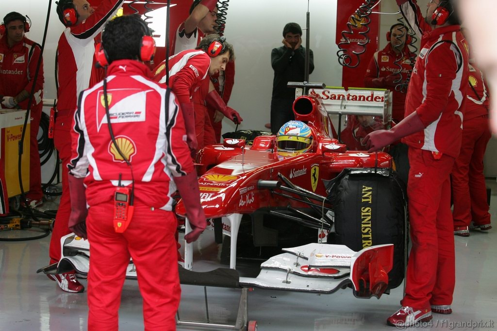 Barcelona Test Febbraio 2011, 19.02.2011- Fernando Alonso (ESP), Ferrari, F-150 Italia 