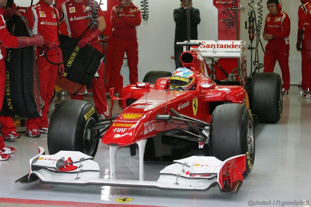 Barcelona Test Febbraio 2011, 19.02.2011- Fernando Alonso (ESP), Ferrari, F-150 Italia 