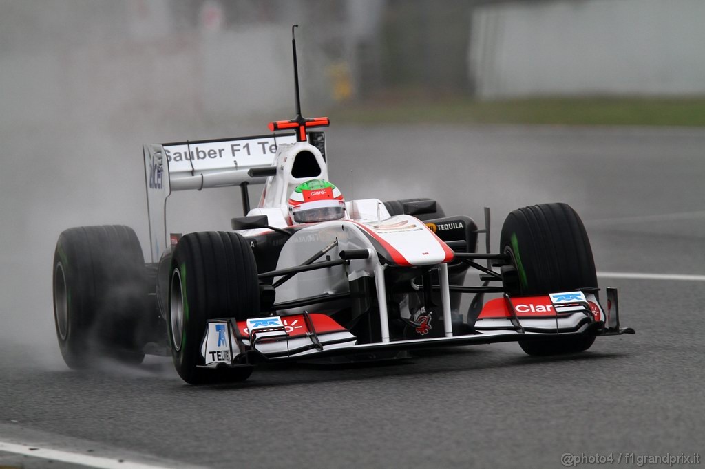 Barcelona Test Febbraio 2011, 20.02.2011- Sergio Pérez (MEX), Sauber F1 Team C30 