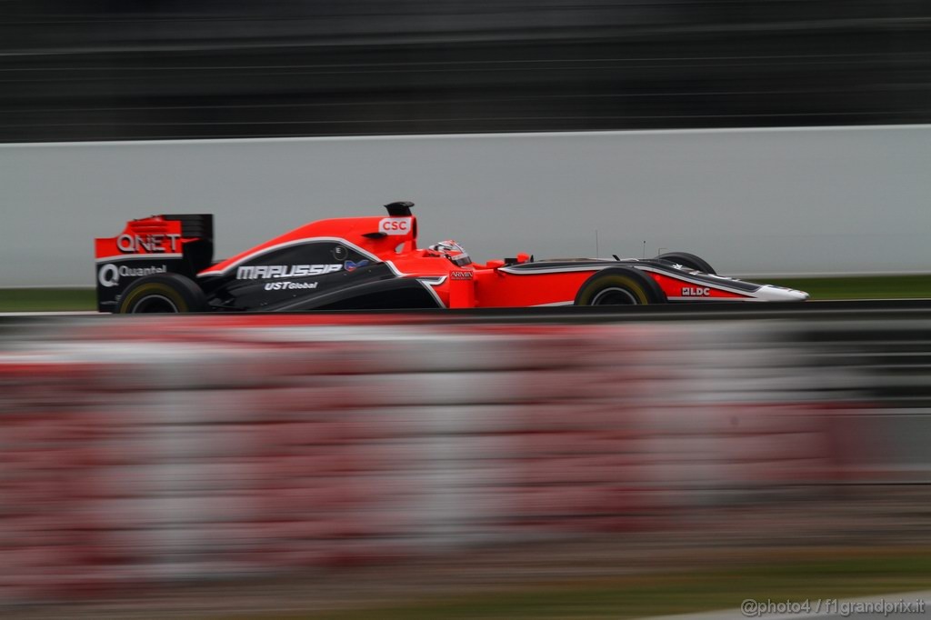 Barcelona Test Febbraio 2011, 20.02.2011- Timo Glock (GER), Marussia Virgin Racing VR-02 