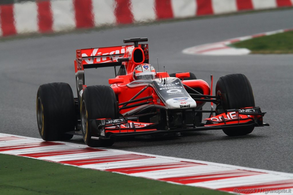 Barcelona Test Febbraio 2011, 20.02.2011- Timo Glock (GER), Marussia Virgin Racing VR-02 