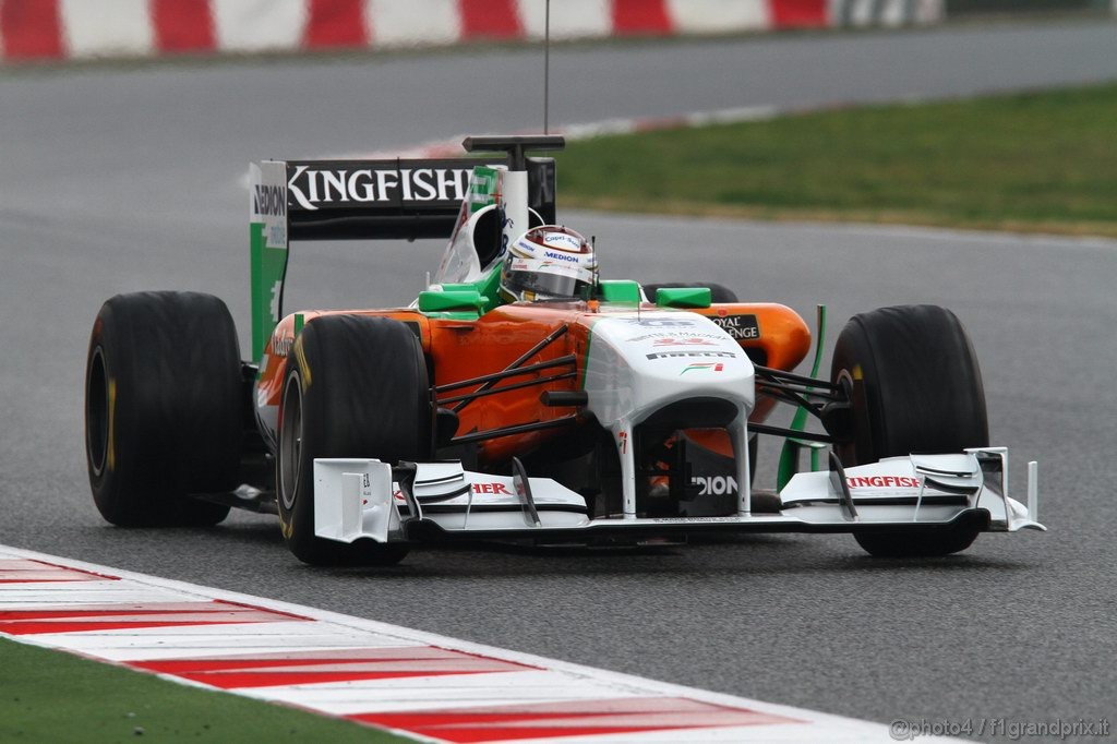 Barcelona Test Febbraio 2011, 20.02.2011- Adrian Sutil (GER), Force India F1 Team, VJM04 