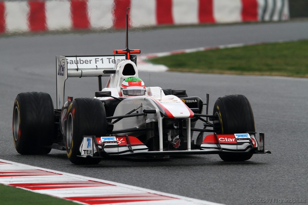 Barcelona Test Febbraio 2011, 20.02.2011- Sergio Pérez (MEX), Sauber F1 Team C30 