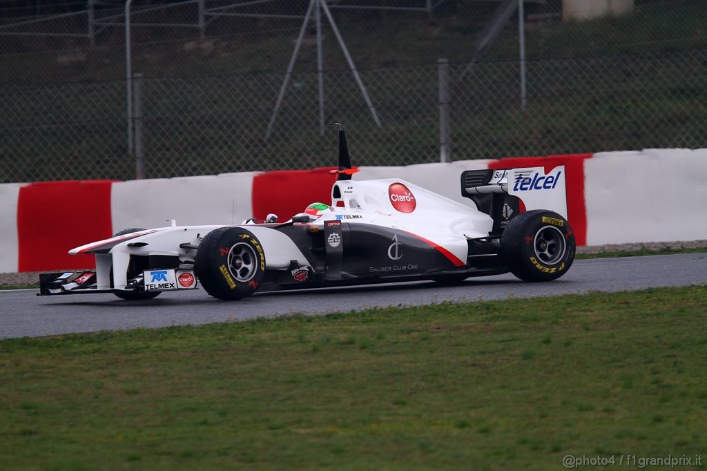 Barcelona Test Febbraio 2011, 20.02.2011- Sergio Pérez (MEX), Sauber F1 Team C30 