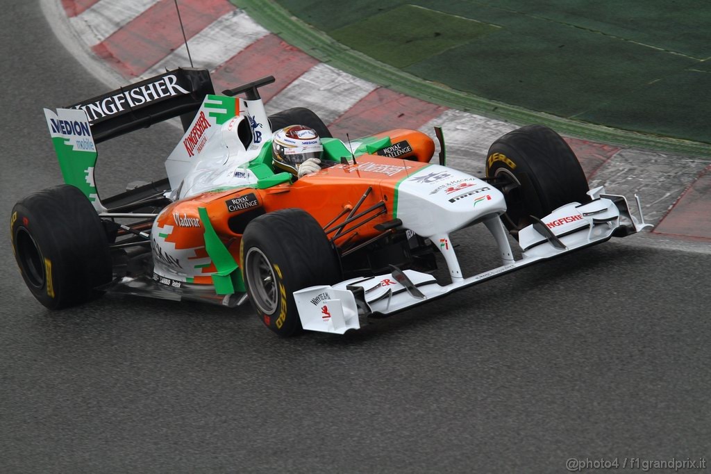 Barcelona Test Febbraio 2011, 20.02.2011- Adrian Sutil (GER), Force India F1 Team, VJM04 