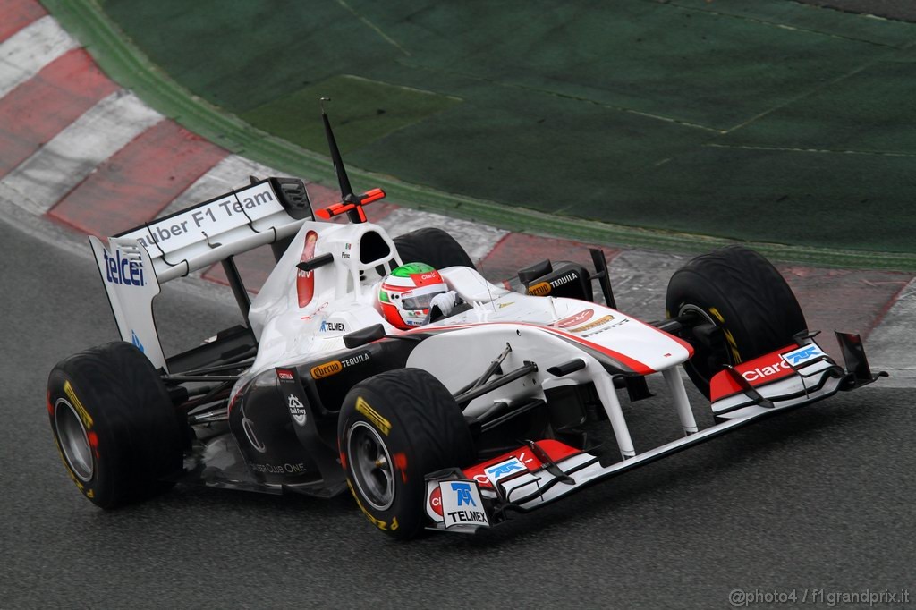 Barcelona Test Febbraio 2011, 20.02.2011- Sergio Pérez (MEX), Sauber F1 Team C30 