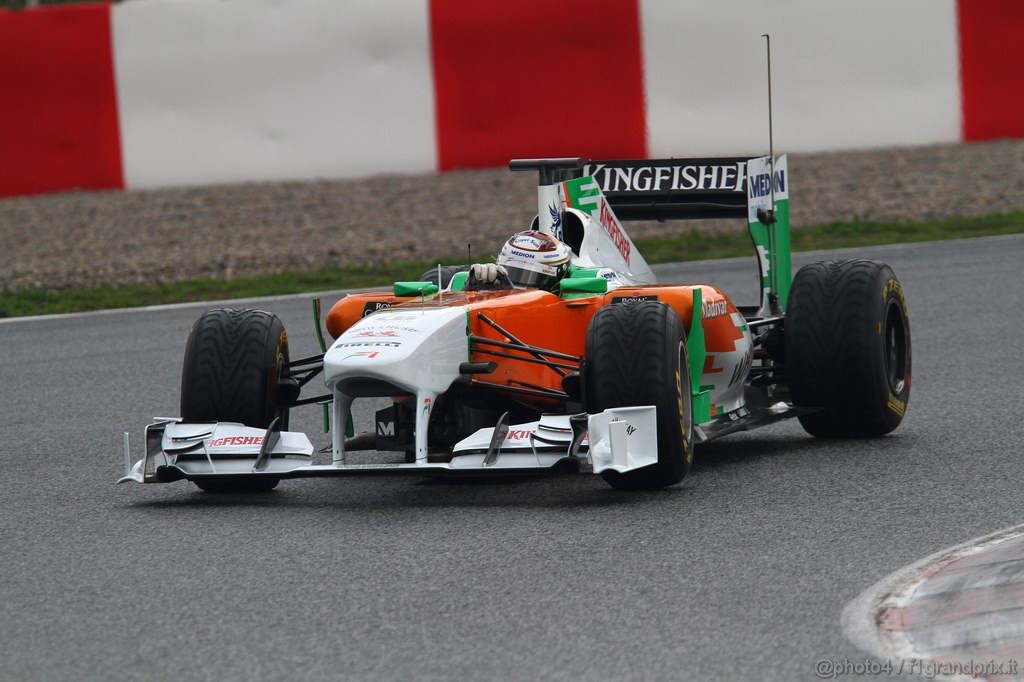 Barcelona Test Febbraio 2011, 20.02.2011- Adrian Sutil (GER), Force India F1 Team, VJM04 