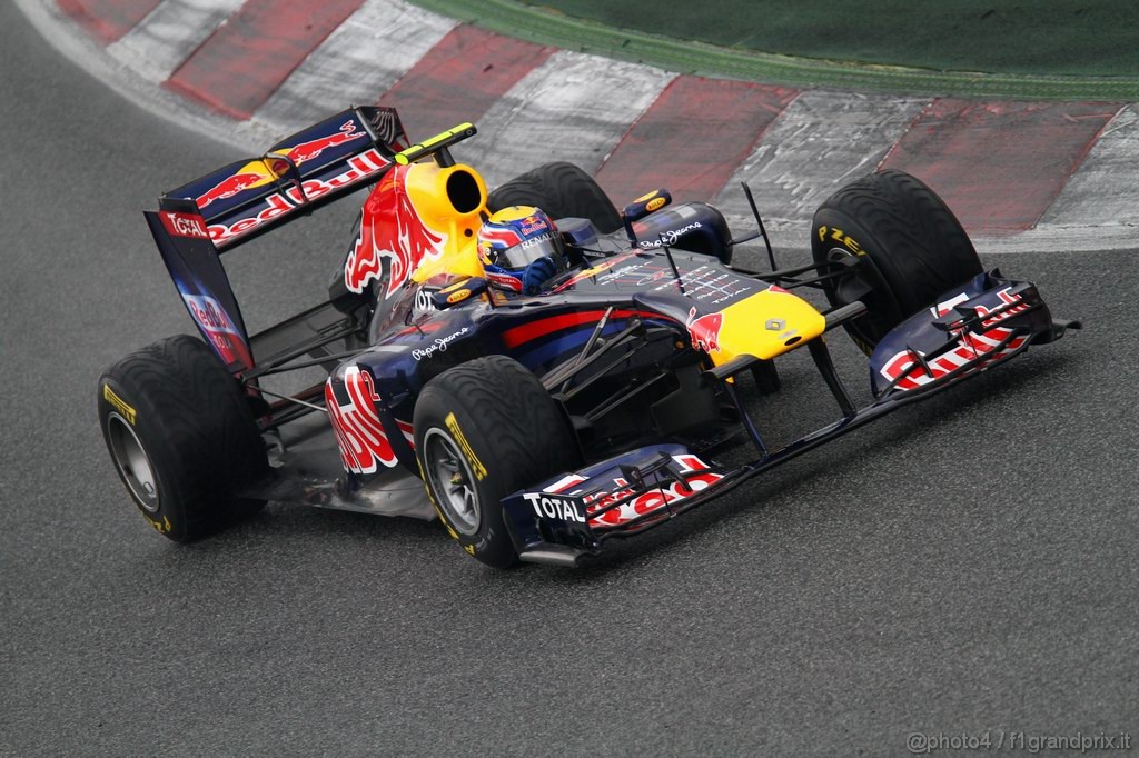 Barcelona Test Febbraio 2011, 20.02.2011- Mark Webber (AUS), Red Bull Racing, RB7 