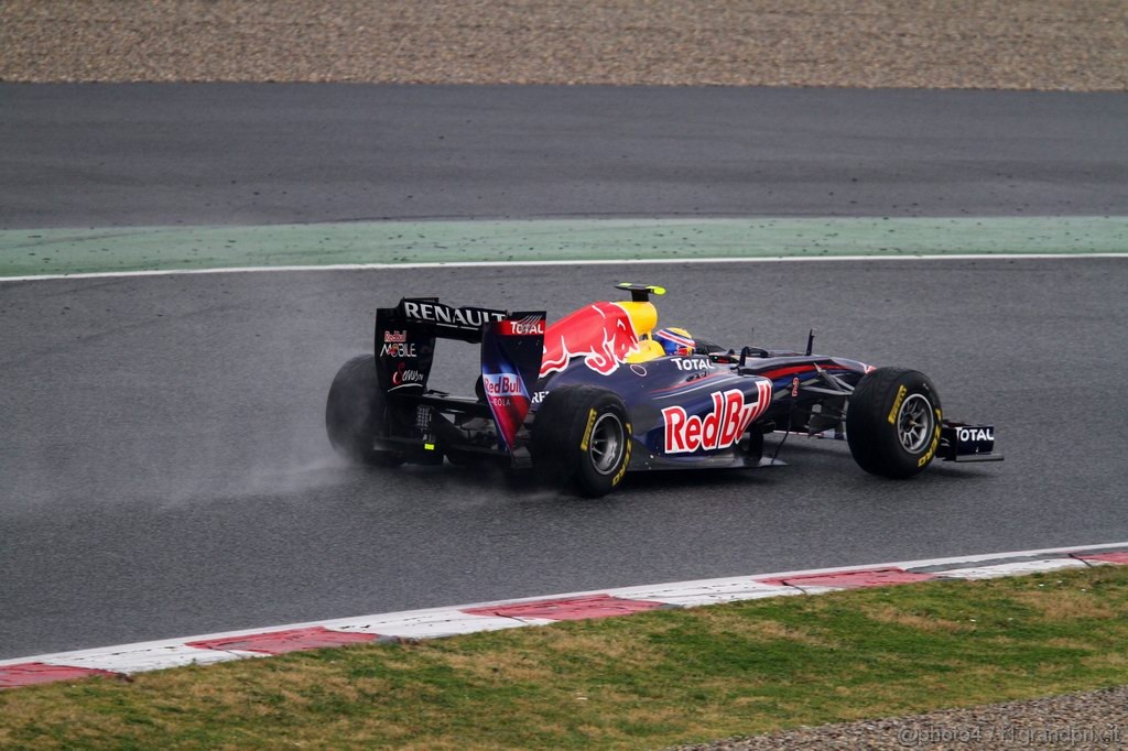 Barcelona Test Febbraio 2011, 20.02.2011- Mark Webber (AUS), Red Bull Racing, RB7 