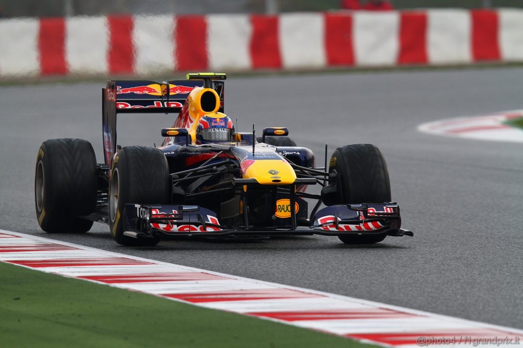 Barcelona Test Febbraio 2011, 20.02.2011- Mark Webber (AUS), Red Bull Racing, RB7 