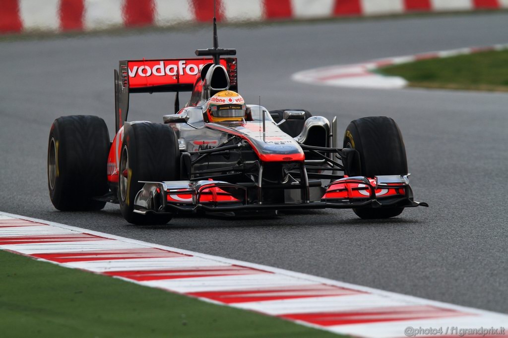 Barcelona Test Febbraio 2011, 20.02.2011- Lewis Hamilton (GBR), McLaren  Mercedes, MP4-26 