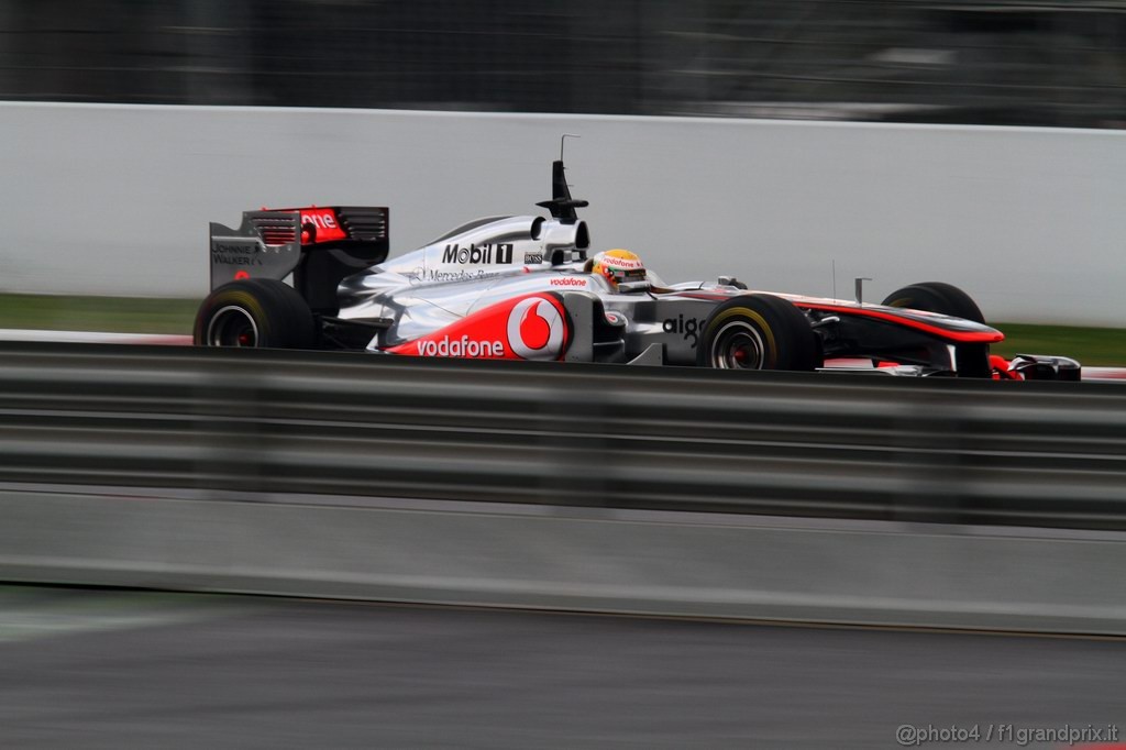 Barcelona Test Febbraio 2011, 20.02.2011- Lewis Hamilton (GBR), McLaren  Mercedes, MP4-26 