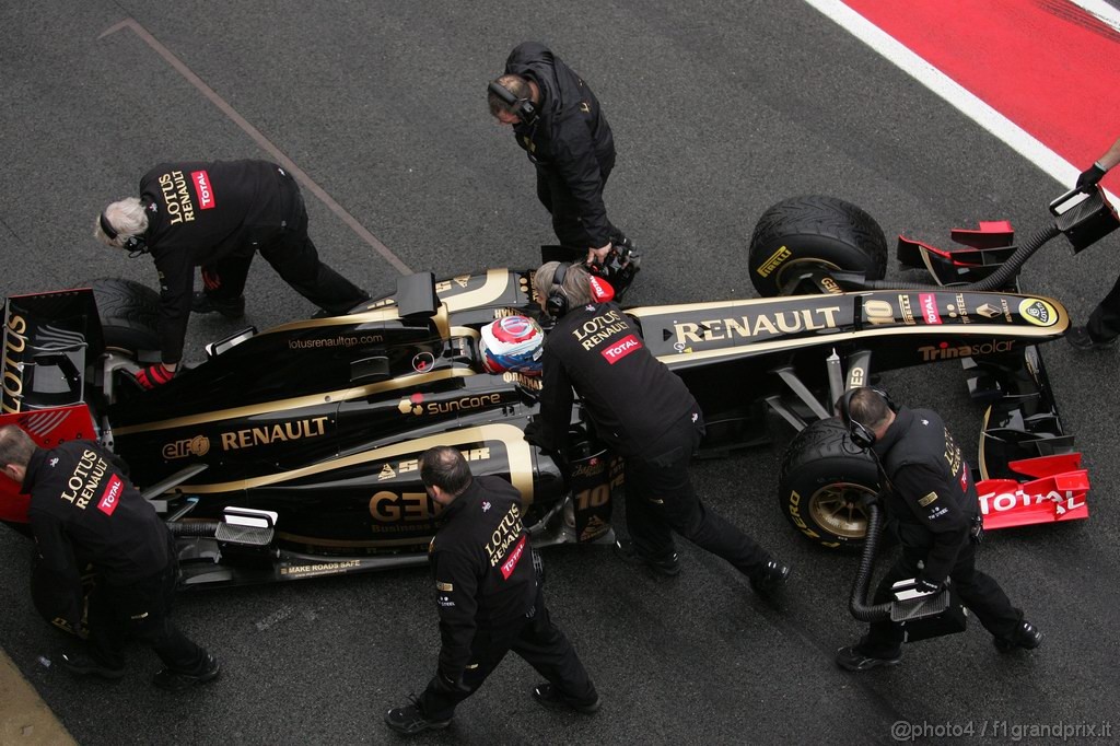 Barcelona Test Febbraio 2011, 20.02.2011- Vitaly Petrov (RUS), Lotus Renault GP, R31 