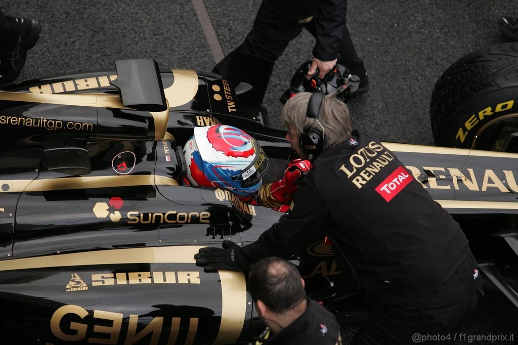 Barcelona Test Febbraio 2011, 20.02.2011- Vitaly Petrov (RUS), Lotus Renault GP, R31 