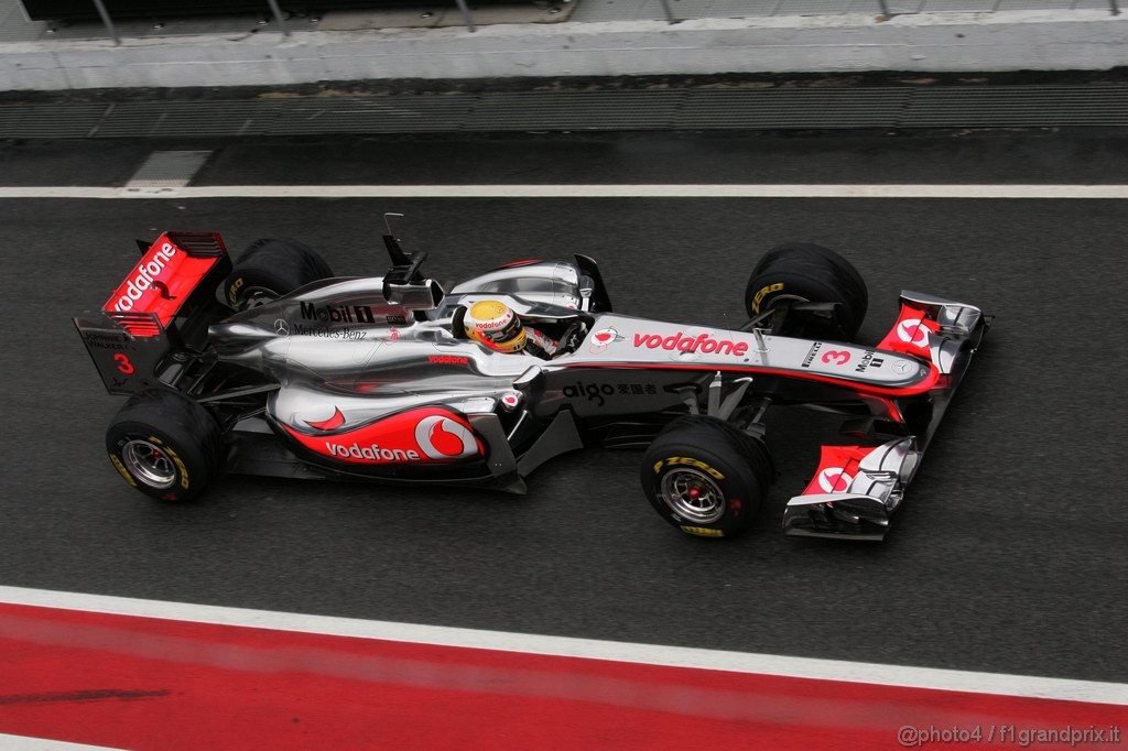 Barcelona Test Febbraio 2011, 20.02.2011- Lewis Hamilton (GBR), McLaren  Mercedes, MP4-26 