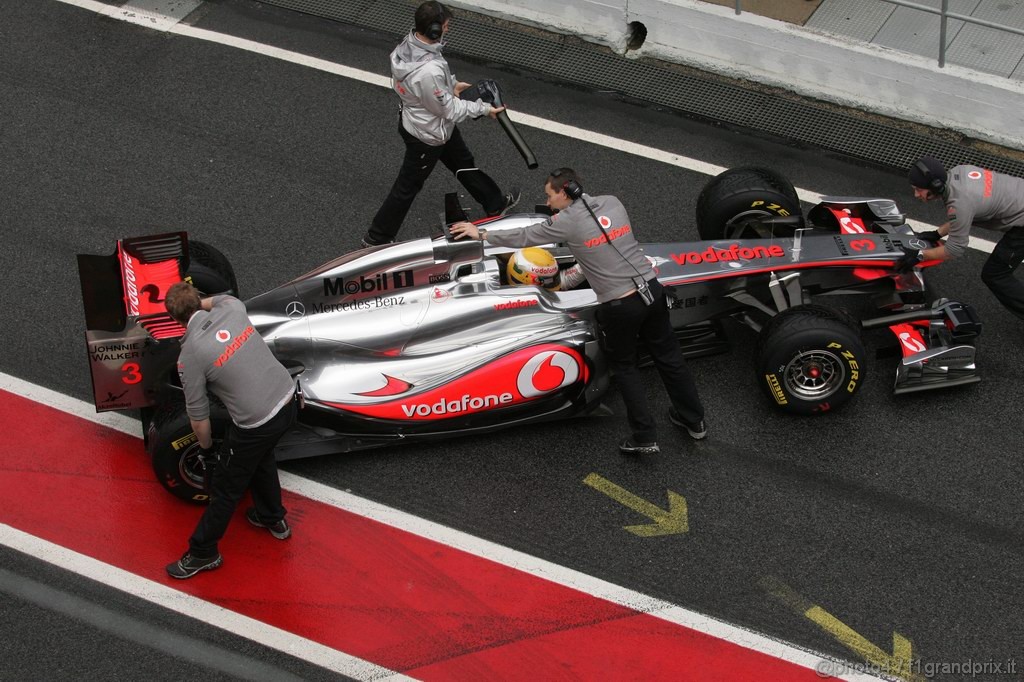 Barcelona Test Febbraio 2011, 20.02.2011- Lewis Hamilton (GBR), McLaren  Mercedes, MP4-26 