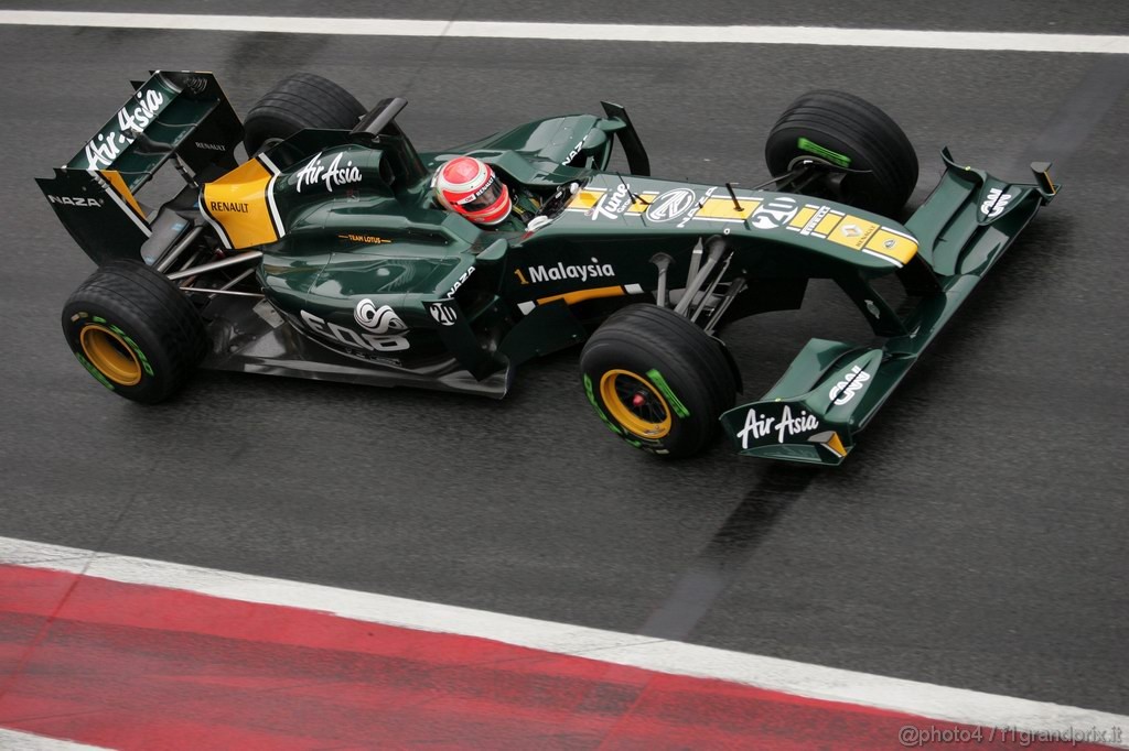 Barcelona Test Febbraio 2011, 20.02.2011- Jarno Trulli (ITA), Team Lotus, TL11 