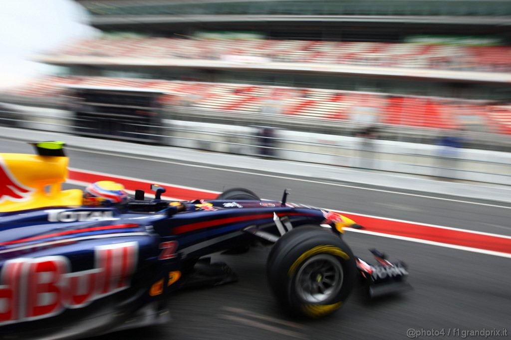 Barcelona Test Febbraio 2011, 20.02.2011- Mark Webber (AUS), Red Bull Racing, RB7 