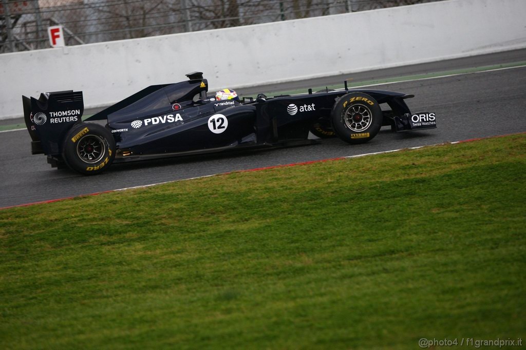 Barcelona Test Febbraio 2011, 20.02.2011- Pastor Maldonado (VEN), Williams FW33 