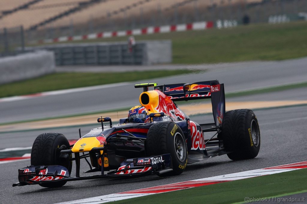 Barcelona Test Febbraio 2011, 20.02.2011- Mark Webber (AUS), Red Bull Racing, RB7 