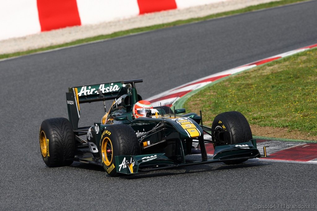 Barcelona Test Febbraio 2011, 20.02.2011- Jarno Trulli (ITA), Team Lotus, TL11 