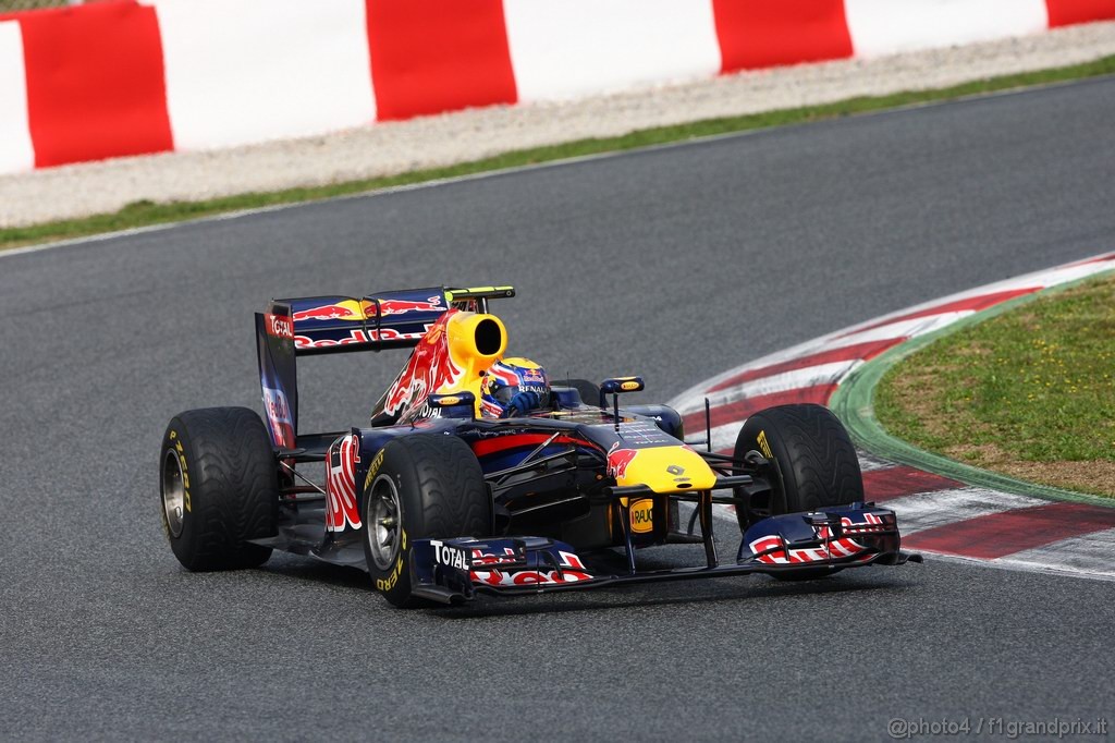 Barcelona Test Febbraio 2011, 20.02.2011- Mark Webber (AUS), Red Bull Racing, RB7 