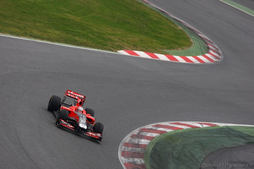 Barcelona Test Febbraio 2011, 20.02.2011- Timo Glock (GER), Marussia Virgin Racing VR-02 