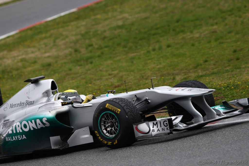 Barcelona Test Febbraio 2011, 20.02.2011- Nico Rosberg (GER), Mercedes GP Petronas F1 Team, MGP W02 