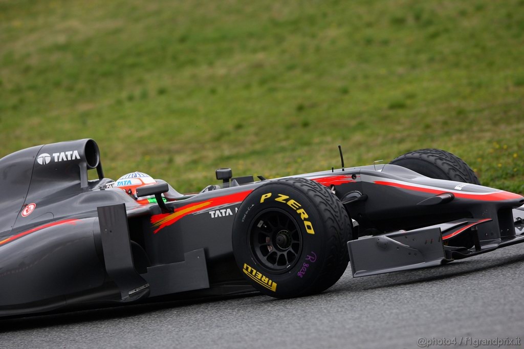 Barcelona Test Febbraio 2011, 20.02.2011- Narain Karthikeyan (IND), Hispania Racing F1 Team, HRT 