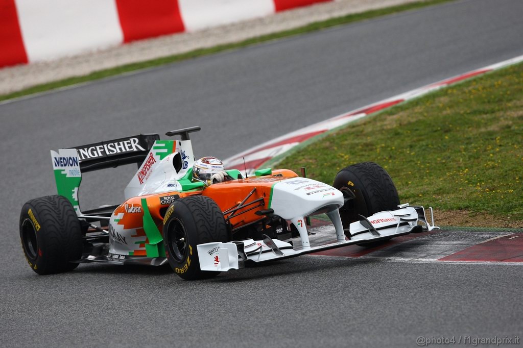 Barcelona Test Febbraio 2011, 20.02.2011- Adrian Sutil (GER), Force India F1 Team, VJM04 