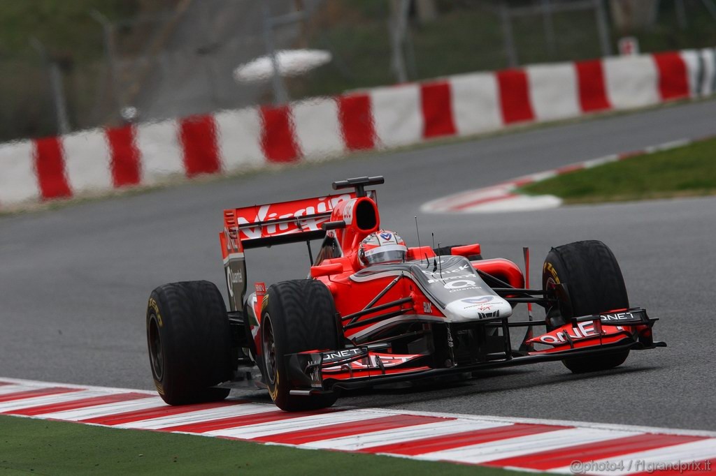 Barcelona Test Febbraio 2011, 20.02.2011- Timo Glock (GER), Marussia Virgin Racing VR-02 