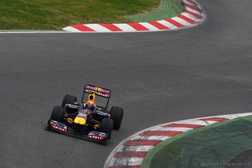 Barcelona Test Febbraio 2011, 20.02.2011- Mark Webber (AUS), Red Bull Racing, RB7 