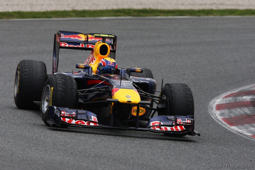 Barcelona Test Febbraio 2011, 20.02.2011- Mark Webber (AUS), Red Bull Racing, RB7 