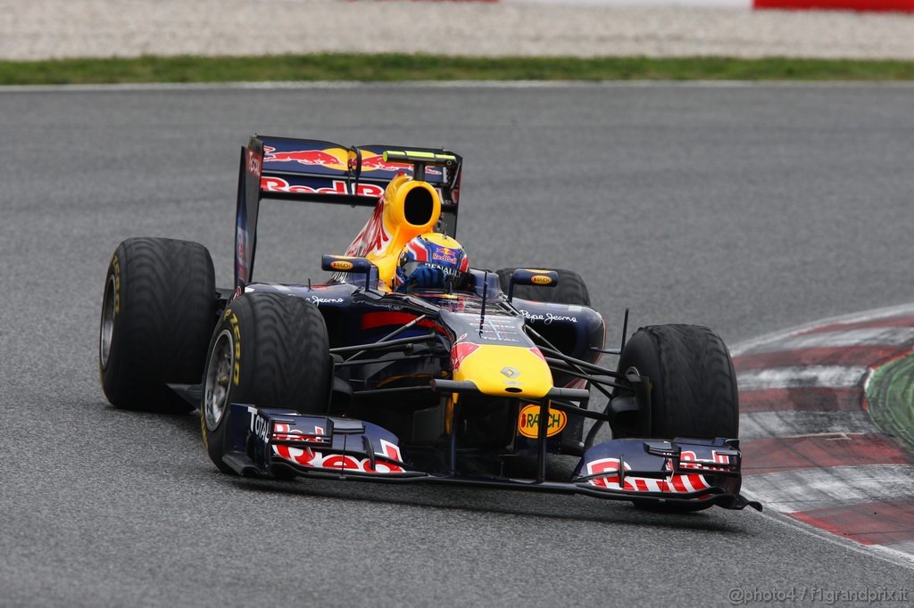 Barcelona Test Febbraio 2011, 20.02.2011- Mark Webber (AUS), Red Bull Racing, RB7 