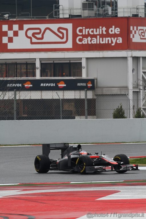 Barcelona Test Febbraio 2011, 20.02.2011- Narain Karthikeyan (IND), Hispania Racing F1 Team, HRT 