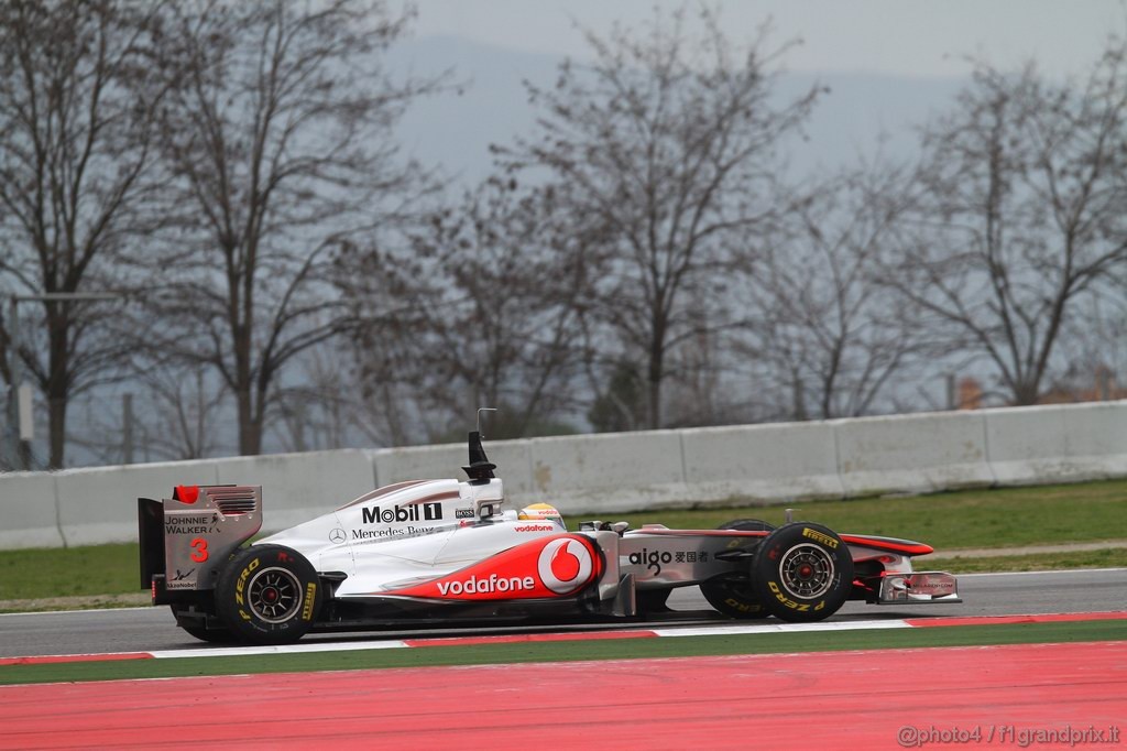 Barcelona Test Febbraio 2011, 20.02.2011- Lewis Hamilton (GBR), McLaren  Mercedes, MP4-26 