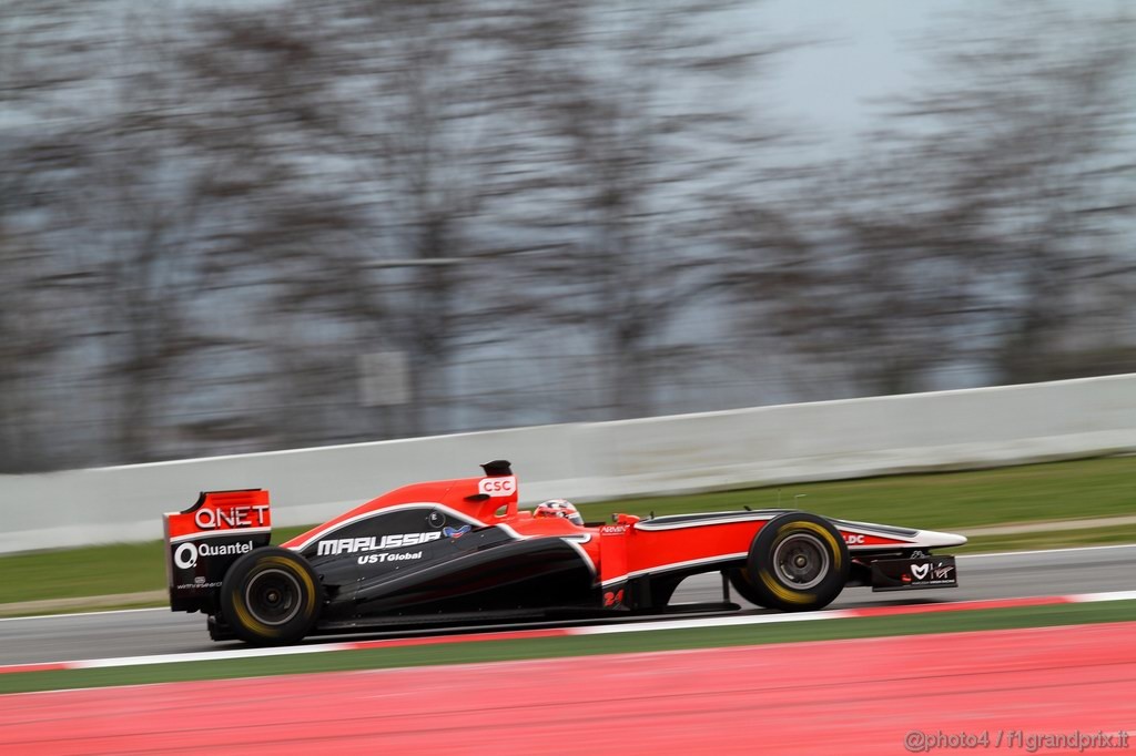 Barcelona Test Febbraio 2011, 20.02.2011- Timo Glock (GER), Marussia Virgin Racing VR-02 