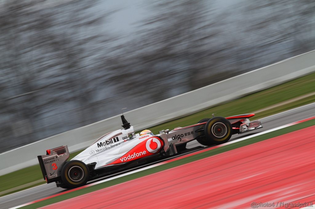 Barcelona Test Febbraio 2011, 20.02.2011- Lewis Hamilton (GBR), McLaren  Mercedes, MP4-26 