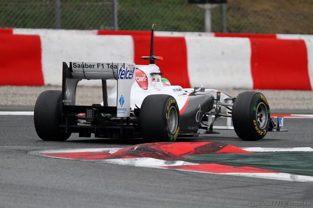 Barcelona Test Febbraio 2011, 20.02.2011- Sergio Pérez (MEX), Sauber F1 Team C30 