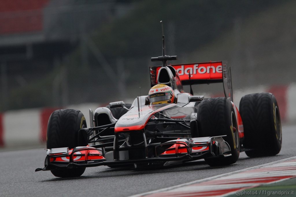 Barcelona Test Febbraio 2011, 20.02.2011- Lewis Hamilton (GBR), McLaren  Mercedes, MP4-26 